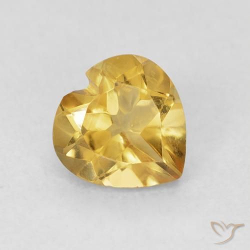 Citrino Oro naturale da 0.72 ct, Cuore, VVS