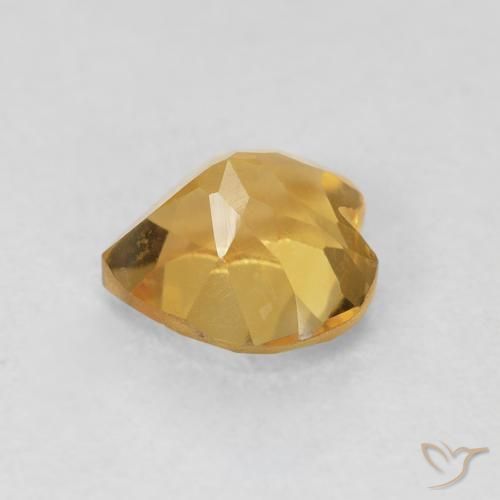 Citrino Oro naturale da 0.73 ct, Cuore, VVS