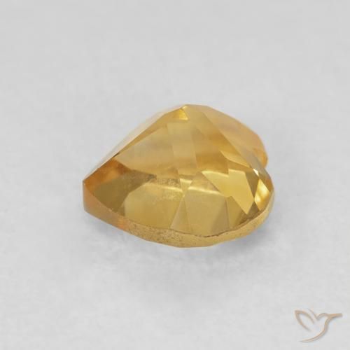 Citrino Arancio Dorato Profondo naturale da 0.79 ct, Cuore, VVS