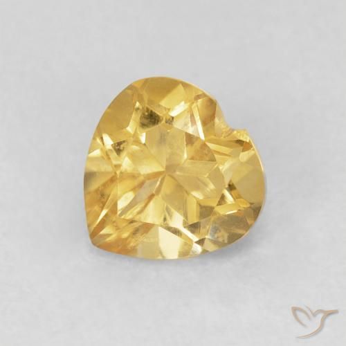 Citrino Oro naturale da 0.78 ct, Cuore, VVS