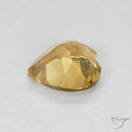 Citrino Medium Dark-Golden naturale da 0.67 ct, Cuore, VVS