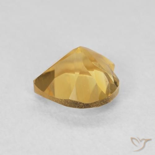 Citrino Arancio Dorato Profondo naturale da 0.74 ct, Cuore, VVS