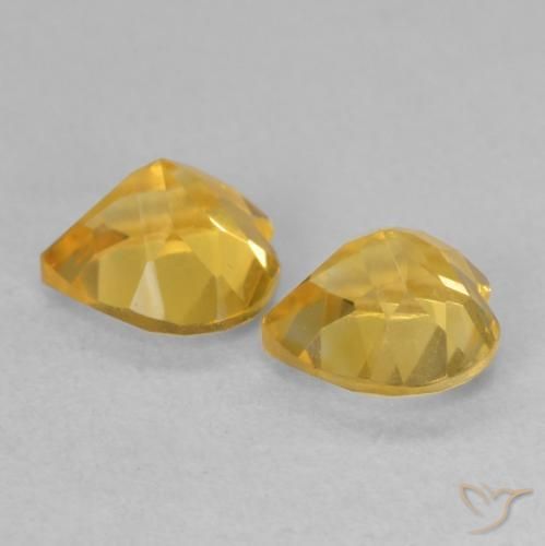 Gemme di Citrino Oro naturale da 1.48 ct, Cuore, VVS-VS