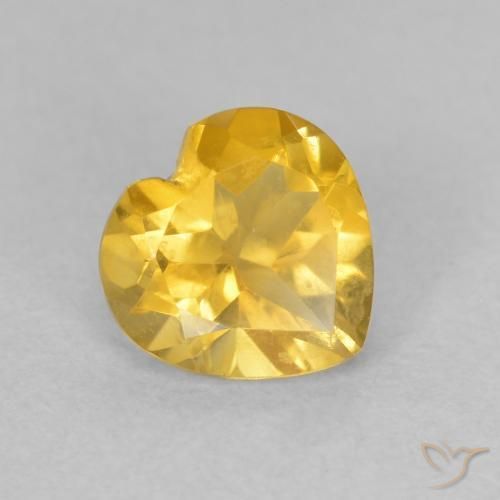 0.71ct Naturale Arancio dorato Citrino, Cuore, VVS-VS