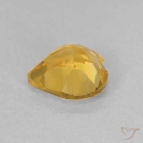 Citrino Dorato medio naturale da 0.69 ct, Cuore, VVS-VS