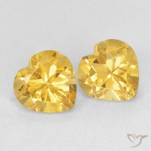 Gemme di Citrino Top Oro naturale da 1.63 ct, Cuore, VVS-VS