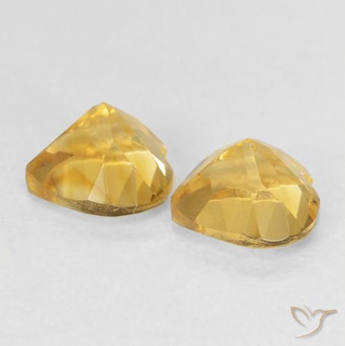 Gemme di Citrino Top Oro naturale da 1.63 ct, Cuore, VVS-VS