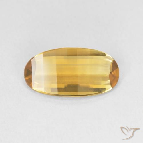 2.17ct Naturale Arancio dorato Citrino, Ovale, VVS