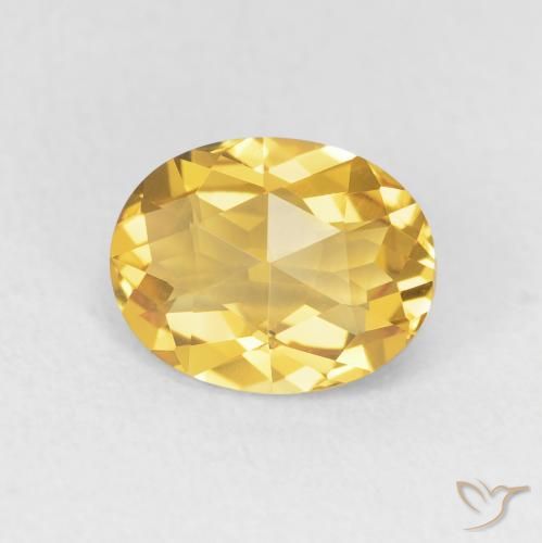 1.76ct Naturale Dorato Citrino, Ovale, VVS