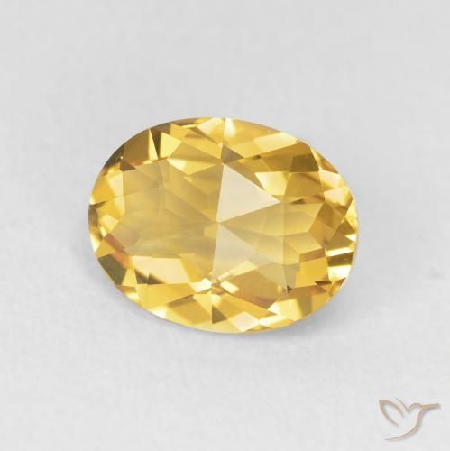 Citrino Dorato naturale da 1.76 ct, Ovale, VVS