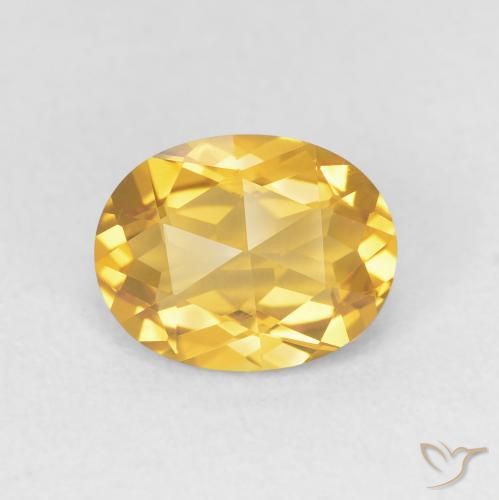 1.78ct Naturale Oro medio Citrino, Ovale, VVS