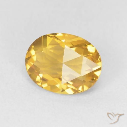 Citrino Oro medio naturale da 1.78 ct, Ovale, VVS