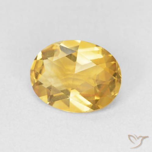 Citrino Dorato naturale da 1.55 ct, Ovale, VVS