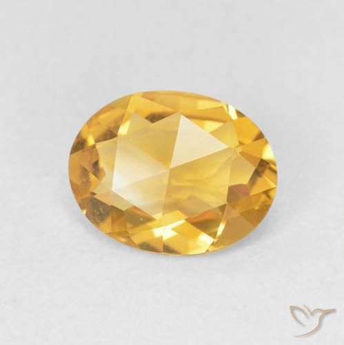 Citrino Arancio Dorato Profondo naturale da 1.51 ct, Ovale, VVS