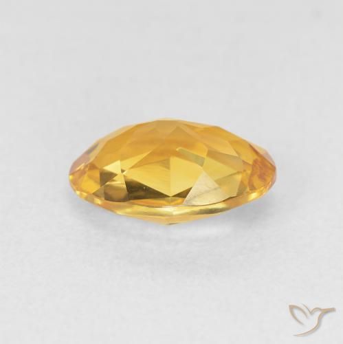 Citrino Arancio Dorato Profondo naturale da 1.51 ct, Ovale, VVS