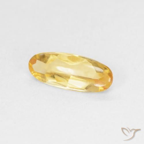 Citrino Oro medio naturale da 0.75 ct, Ovale, Trasparente