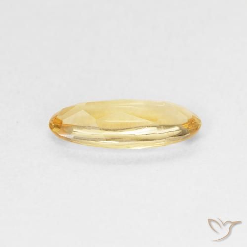 Citrino Oro medio naturale da 0.75 ct, Ovale, Trasparente