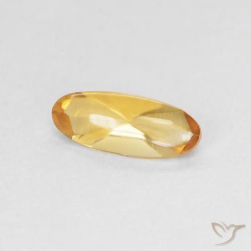 Citrino Medium Light Orange-Gold naturale da 0.87 ct, Ovale, Trasparente