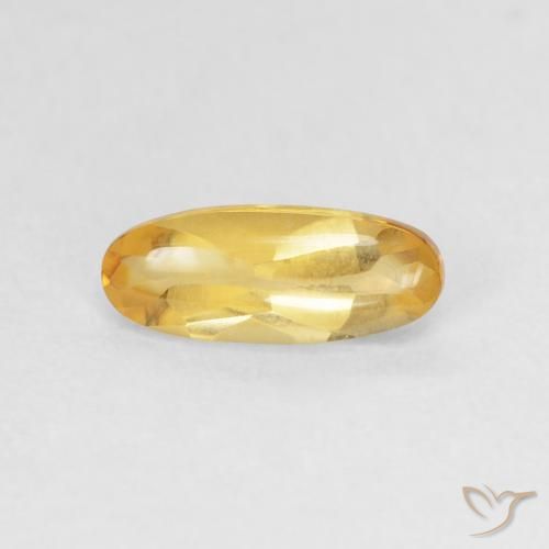 0.90ct Naturale Dorato Citrino, Ovale, Trasparente