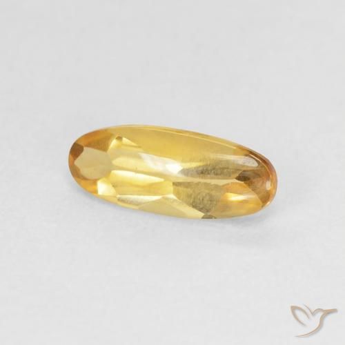 Citrino Dorato naturale da 0.90 ct, Ovale, Trasparente
