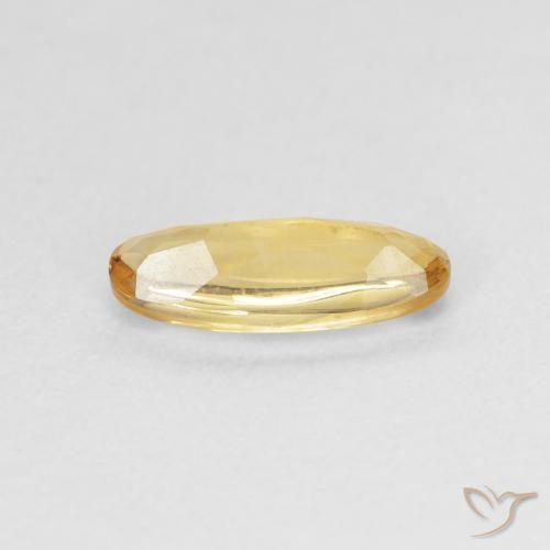 Citrino Dorato naturale da 0.90 ct, Ovale, Trasparente