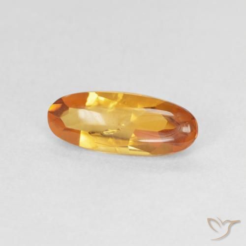 Citrino Arancio intenso-OroG naturale da 0.91 ct, Ovale, Trasparente