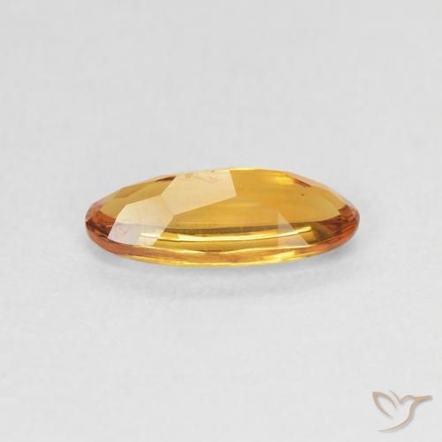 Citrino Arancio intenso-OroG naturale da 0.91 ct, Ovale, Trasparente