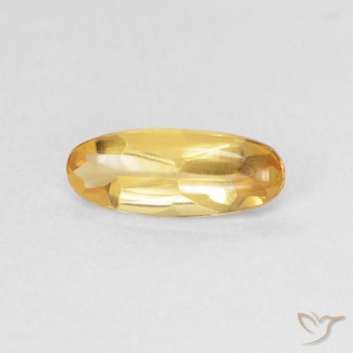 0.89ct Naturale Dorato Citrino, Ovale, Trasparente