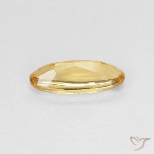 Citrino Dorato naturale da 0.89 ct, Ovale, Trasparente
