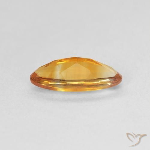 Citrino Oro naturale da 0.91 ct, Ovale, Trasparente