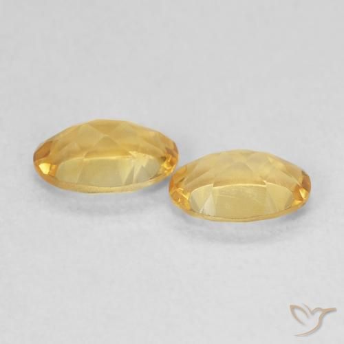 Gemme di Citrino Dorato chiaro naturale da 0.74 ct, Ovale, VVS-VS