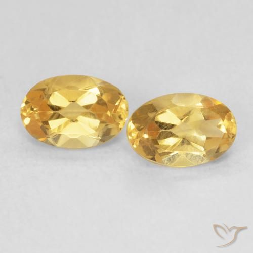 0.90ctw Naturale Dorato Citrino, Ovale, VVS-VS