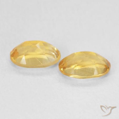 Gemme di Citrino Dorato naturale da 0.90 ct, Ovale, VVS-VS