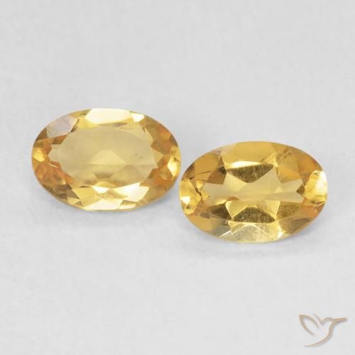 0.69ctw Naturale Dorato Citrino, Ovale, VVS-VS