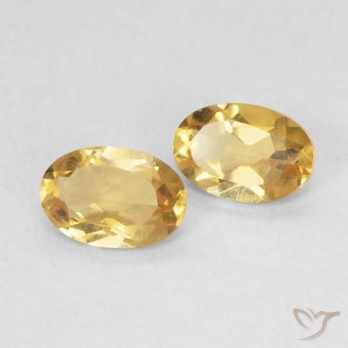 Gemme di Citrino Dorato naturale da 0.69 ct, Ovale, VVS-VS