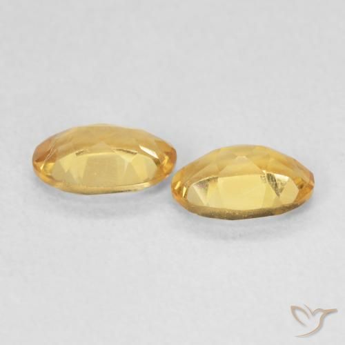 Gemme di Citrino Dorato naturale da 0.69 ct, Ovale, VVS-VS