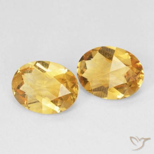 Gemme di Citrino Dorato naturale da 3.10 ct, Ovale, VVS-VS