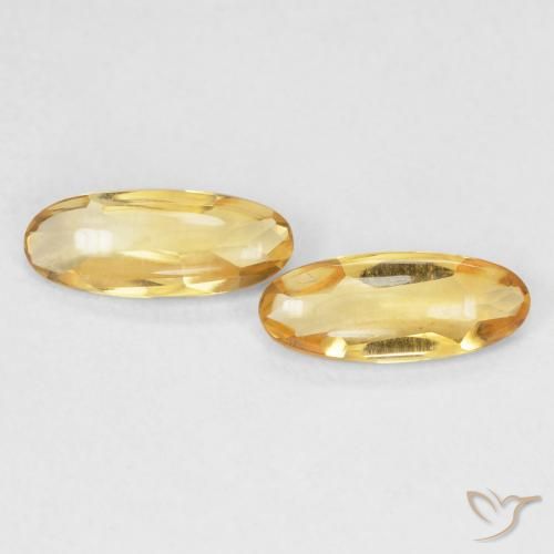 1.43ctw Naturale Dorato Citrino, Ovale, Trasparente