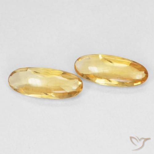 Gemme di Citrino Dorato naturale da 1.43 ct, Ovale, Trasparente
