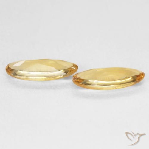 Gemme di Citrino Dorato naturale da 1.43 ct, Ovale, Trasparente