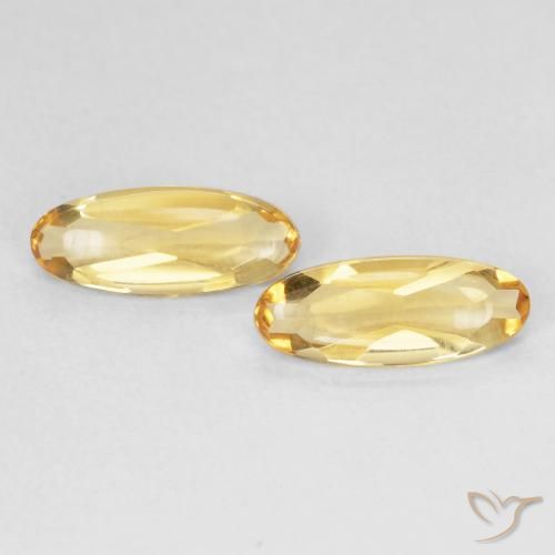 1.54ctw Naturale Dorato Citrino, Ovale, Trasparente
