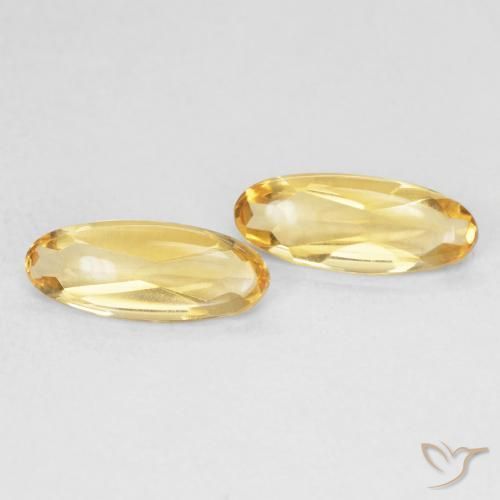 Gemme di Citrino Dorato naturale da 1.54 ct, Ovale, Trasparente