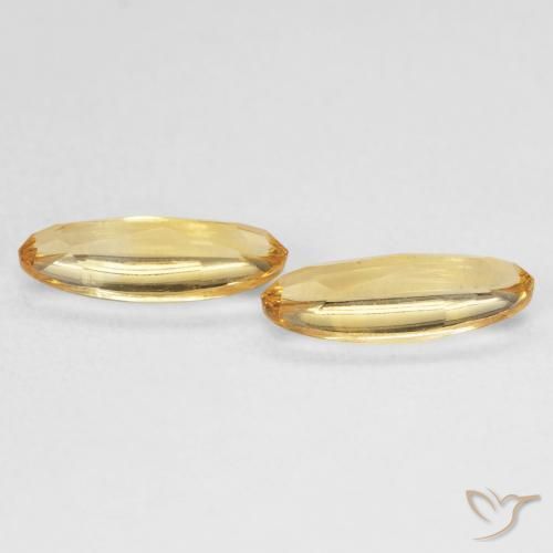 Gemme di Citrino Dorato naturale da 1.54 ct, Ovale, Trasparente