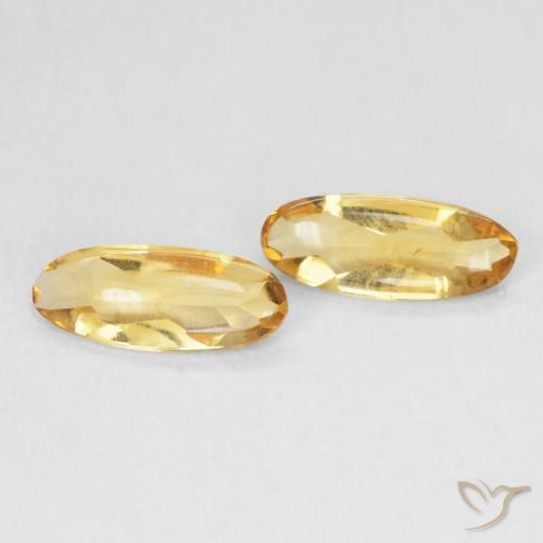 Gemme di Citrino Dorato naturale da 1.32 ct, Ovale, Trasparente