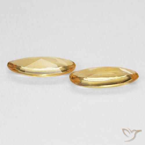 Gemme di Citrino Dorato naturale da 1.32 ct, Ovale, Trasparente