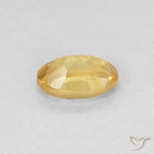 Citrino Dorato naturale da 0.44 ct, Ovale, VVS-VS