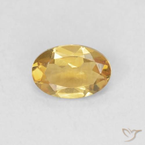 0.41ct Naturale Dorato Citrino, Ovale, VVS-VS
