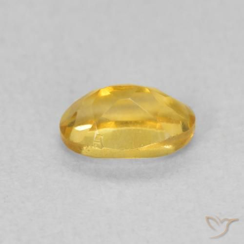 Citrino Dorato medio naturale da 0.46 ct, Ovale, VVS-VS