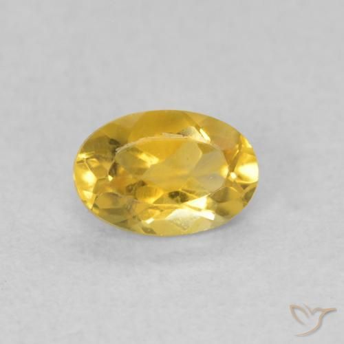 0.41ct Naturale Arancio dorato Citrino, Ovale, VVS-VS