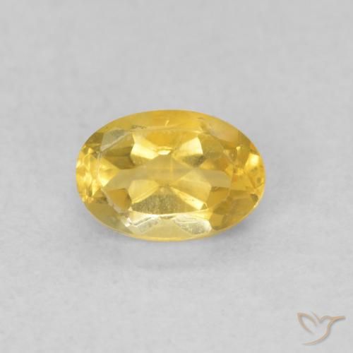 0.43ct Naturale Dorato medio Citrino, Ovale, VVS-VS